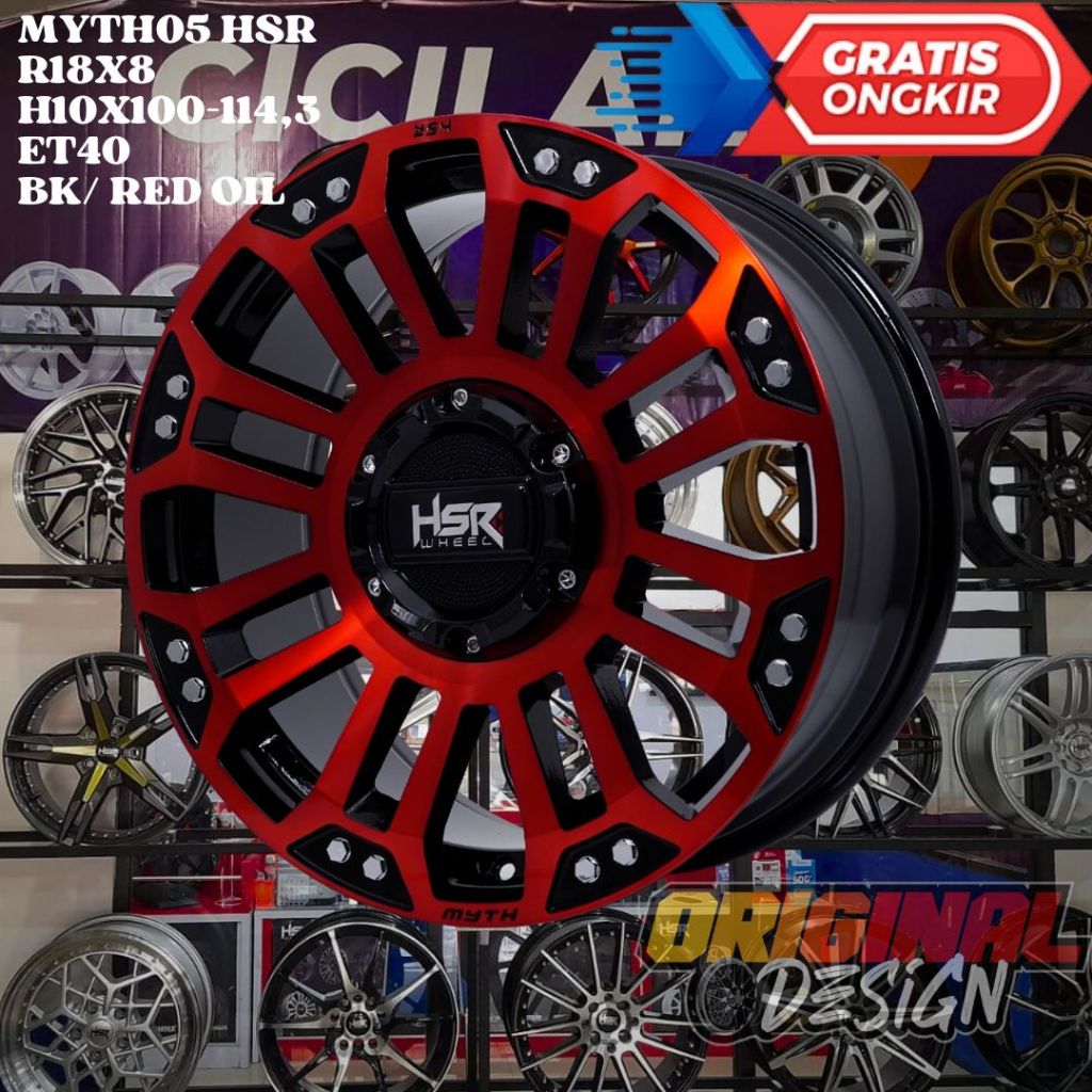 Velg Mobil Ring 18 HSR MYTH05 R18 UNTUK XPANDER , INNOVA , XTRAIL , RUSH