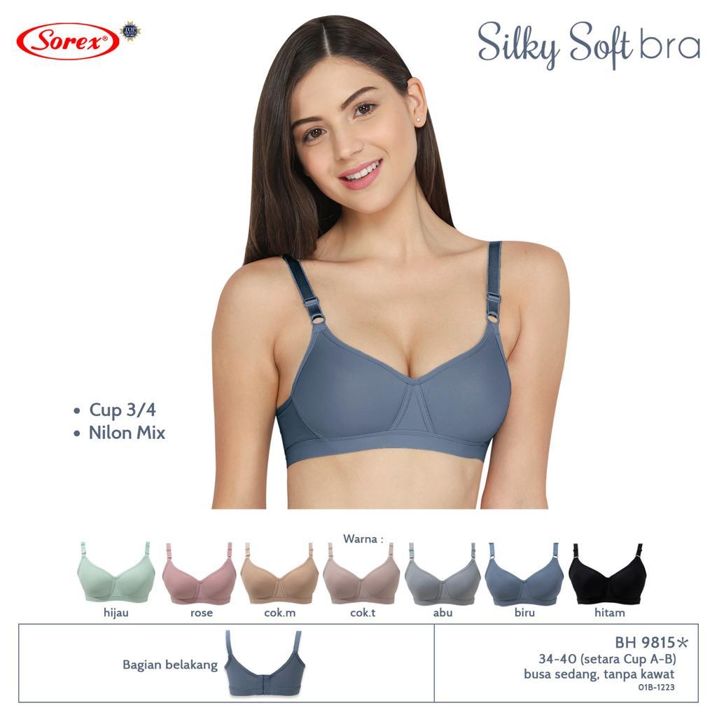BH 9815 SOREX - BRA 9815 SOREX - BH SOREX 9815 SOREX BERBUSA TANPA KAWAT KAIT 3 34-40 Bra Bh Wanita 