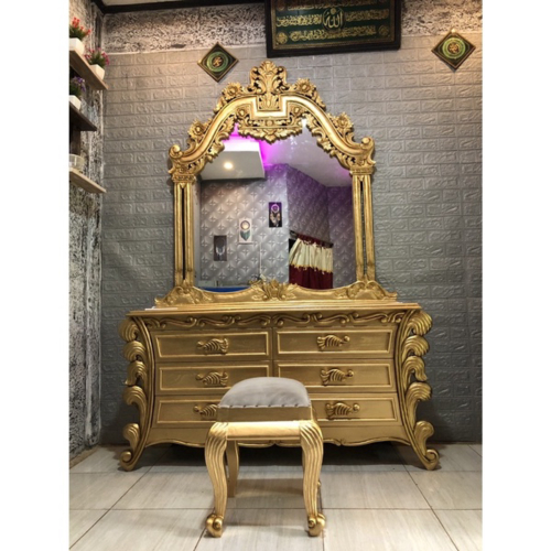 MEJA RIAS KAYU JATI UKIR MEJA RIAS KAYU JATI MEJA RIAS UKIR JEPARA MEJA RIAS WARNA GOLD