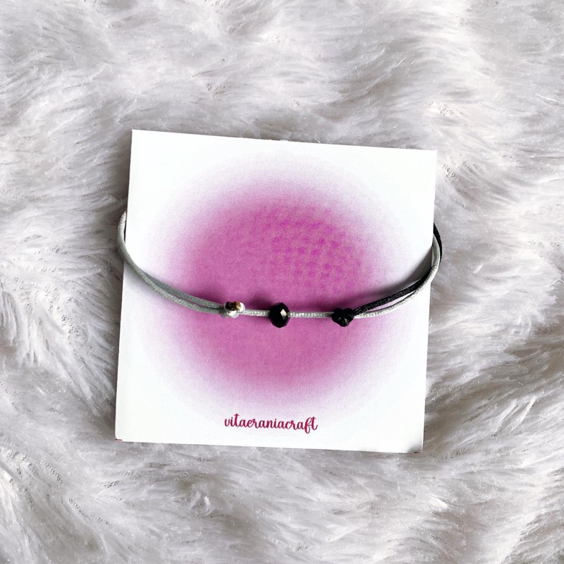 alzena bracelet | gelang ceko diamond bracelets | gelang mutiara mote hitam beads bead mute manik ba