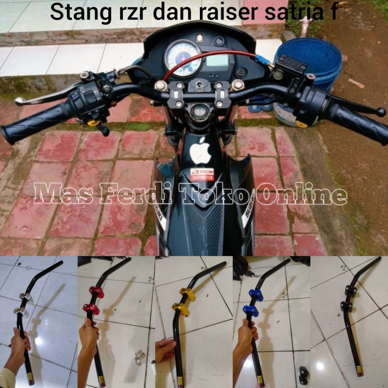 STANG RZR DAN PENINGGI RAISER CNC SATRIA FU STANG RZR SATRIA F SATRIA FU
