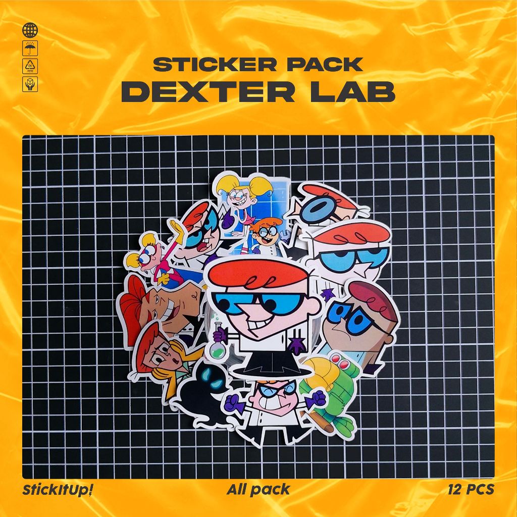 

COD✨ StickItUp Stiker Pack Kartun Dexter's Laboratory Lucu Colorfull Keren Untuk Koper Laptop Skateboard