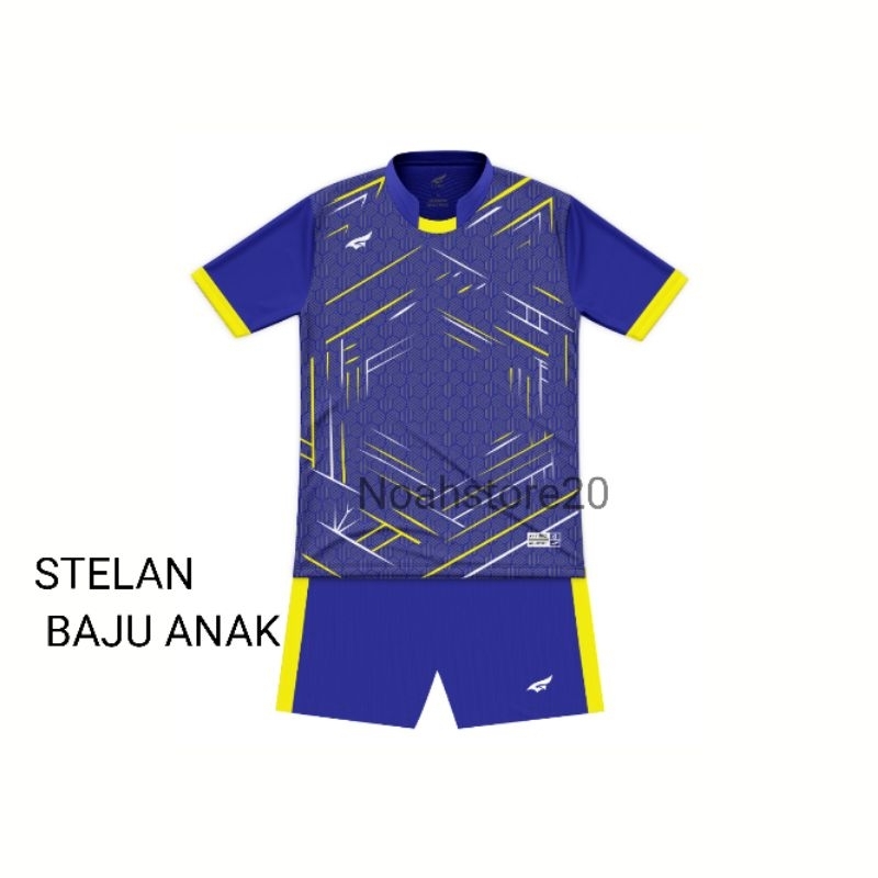 Baju stelan futsal anak Sd/SMP,Kaos olahraga bola voli badminton