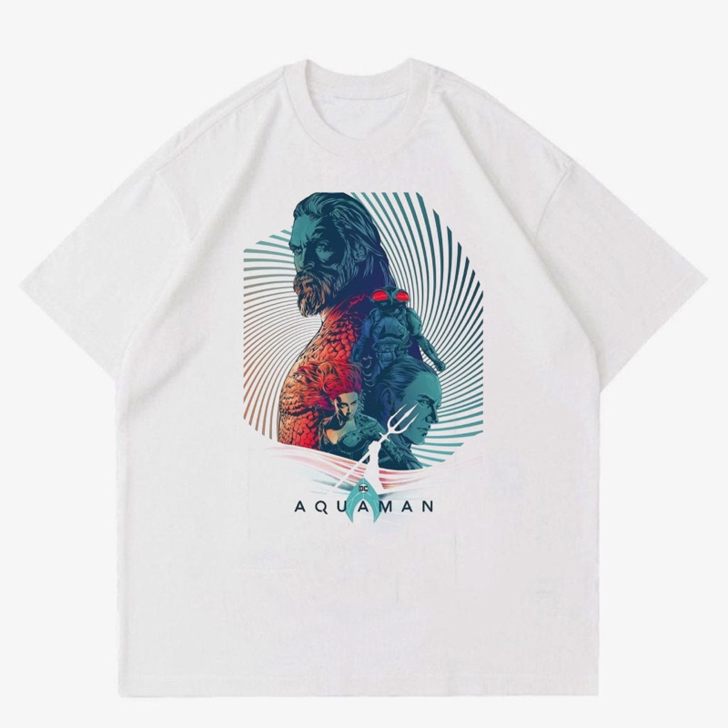 KAOS AQUAMAN VINTAGE | T-SHIRT BAJU GAMBAR AQUAMAN | KAOS FILM AQUAMAN