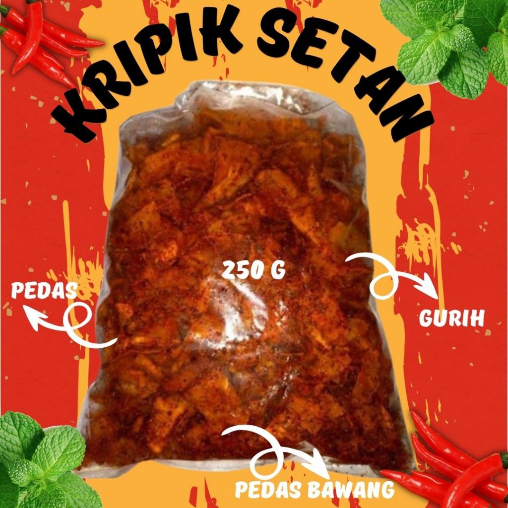 

(12k) KRIPSET PEDAS GURIH 250 g - KRIPIK SINGKONG PEDAS MANTUL TERLARIS