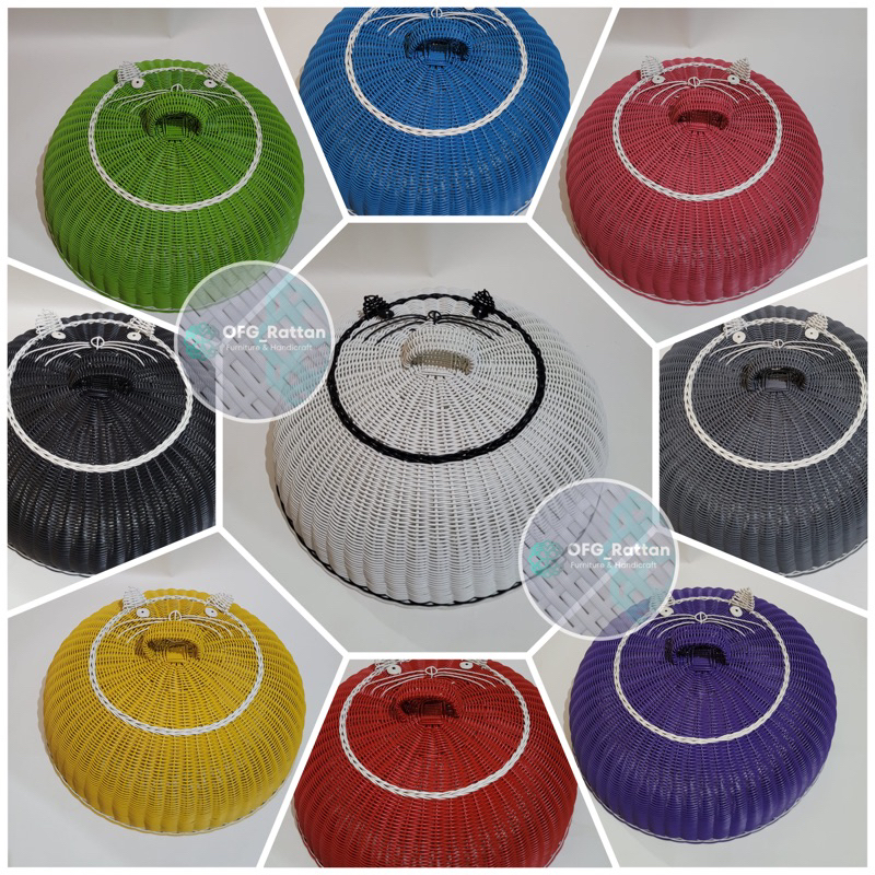 Tudung saji karakter / Tutup saji rotan sintetis