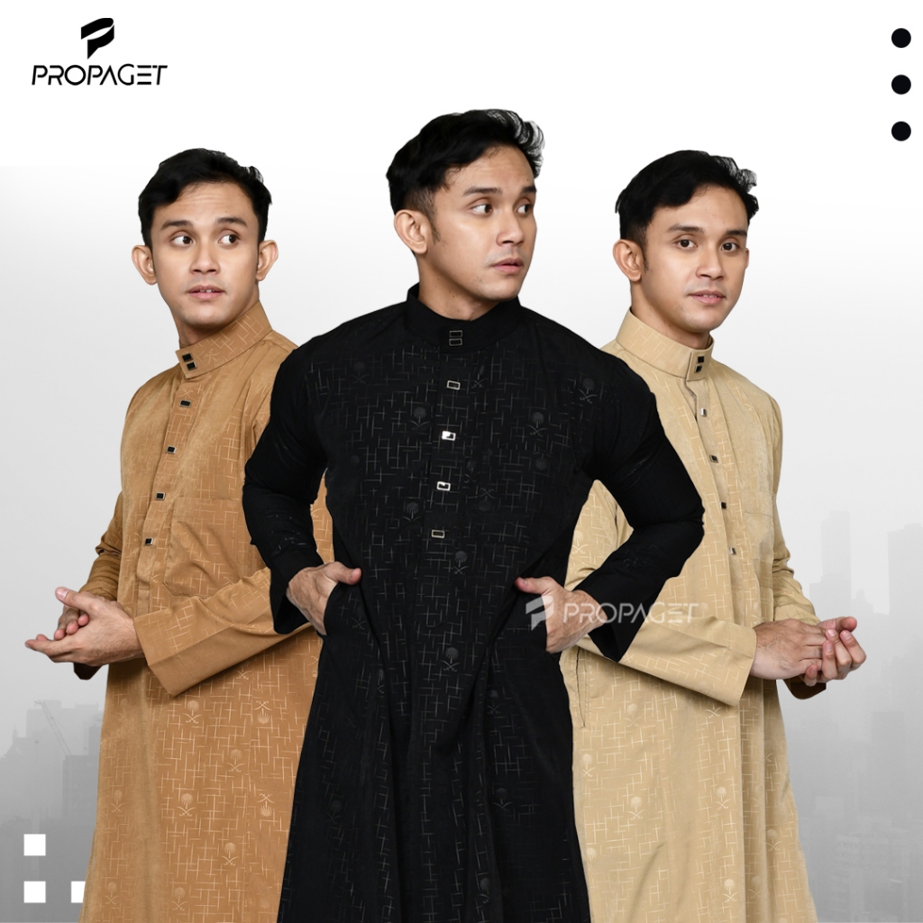 Propaget - Gamis Jubah Pria Kuffah Cream