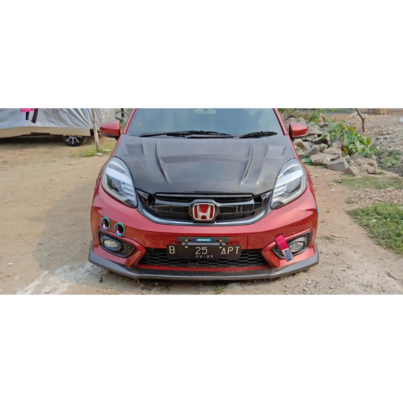 kap mesin brio old carbon