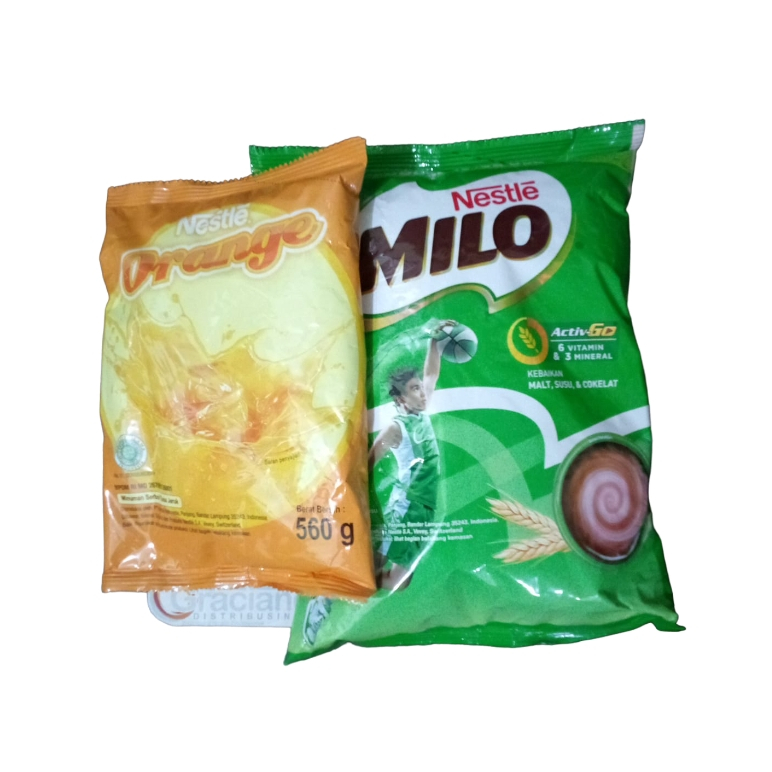 

Milo Complete Mix Profesional 960gr + Nestle Orange 560gr