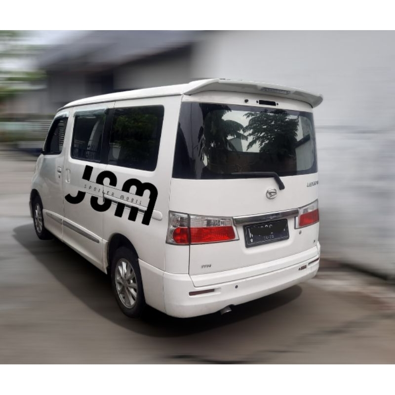 NEW Spoiler Grandmax bisa diaplikasikan pada Luxio Bahan Plastik ABS lampu LED