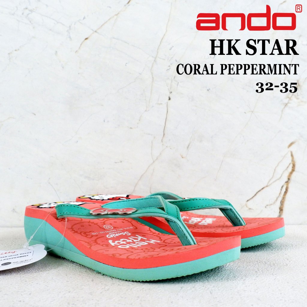 Sandal Anak Ando Karakter perempuan - size 27-35 - HK STAR & HK 912 & FROZEN 906 & BARBIE 901 & NICE