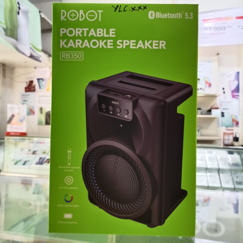 Speaker Bluetooth Portable Karoke Robot RB350