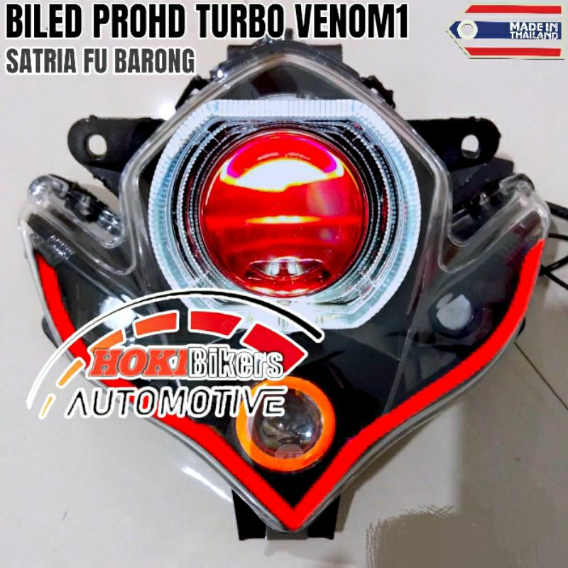 [PROMO 12.12] Reflektor BILED Turbo PROHD VENOM Lampu biled Satria fu barong 2010-2012 satria fu bar