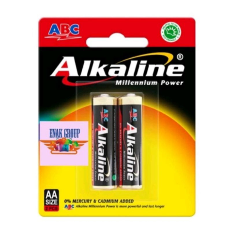 Cod- Baterai Alkalin AA/AAA Baterai Alkalin ABC 2pcs