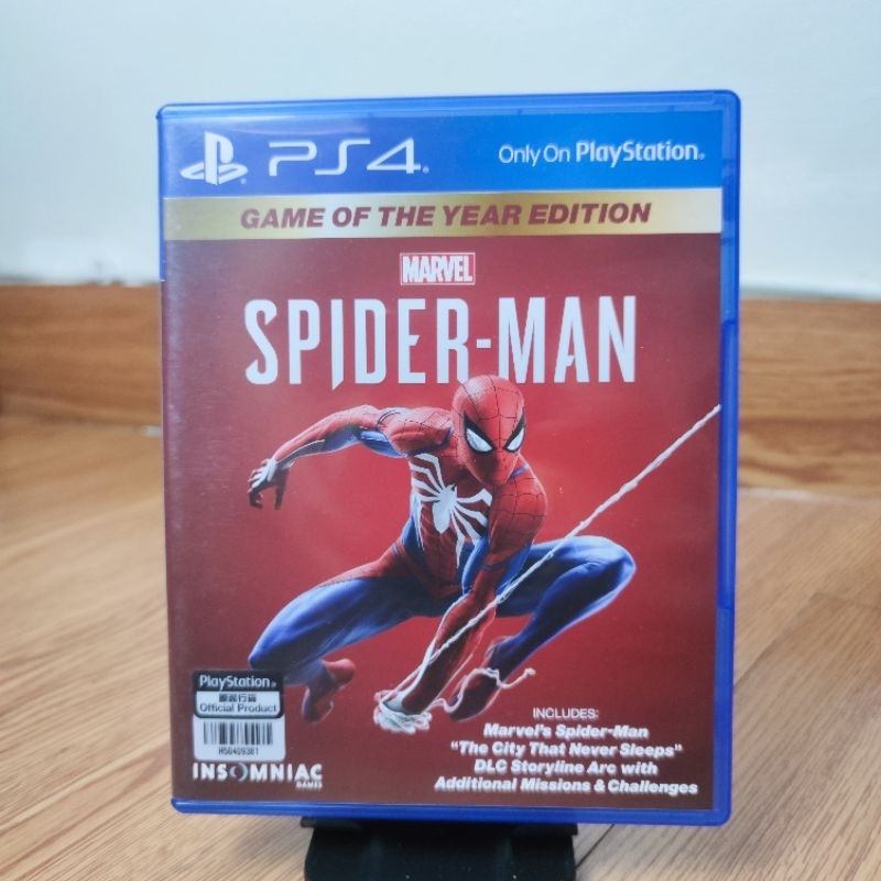 BD ATAU KASET PS4 SPIDERMAN GOTY DLC UTUH (Second atau Bekas)