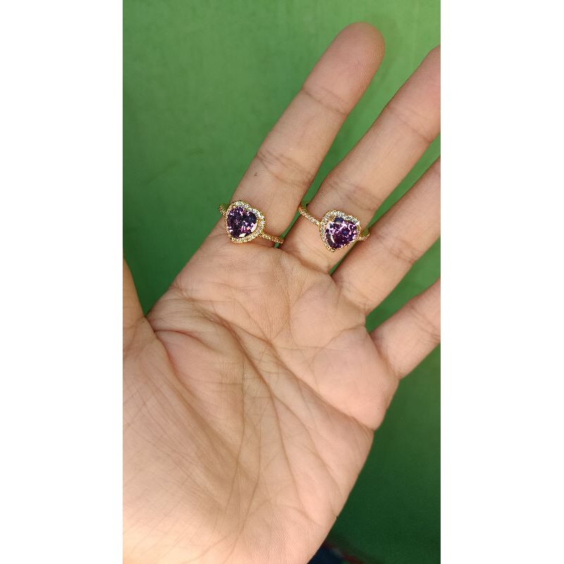 cincin love ungu yxy