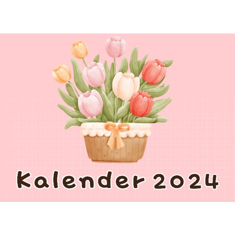 

Kalender 2024 aesthetic/kalender meja/ kalender 2024/kalender dakwah