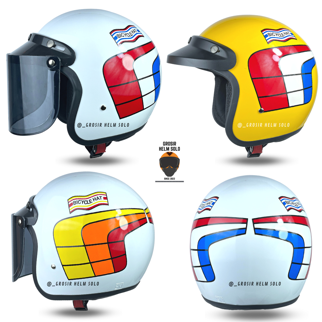 HELM BOGO DEWASA MODEL HONDA GL SERIES / GANK RETRO TERBARU SNI