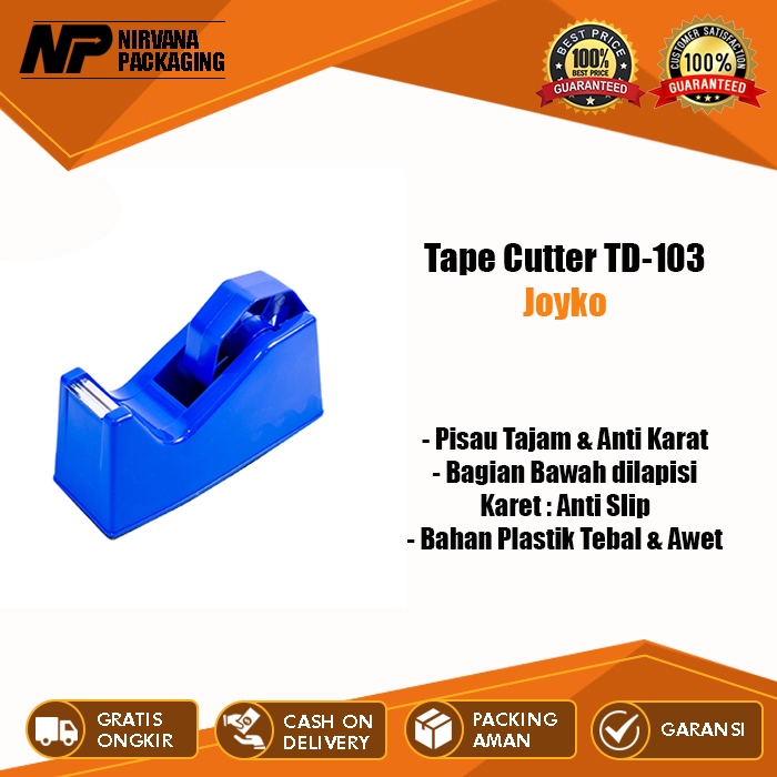 TAPE DISPENSER / CUTTER JOYKO TD 103 - TD103 PEMOTONG / TEMPAT LAKBAN