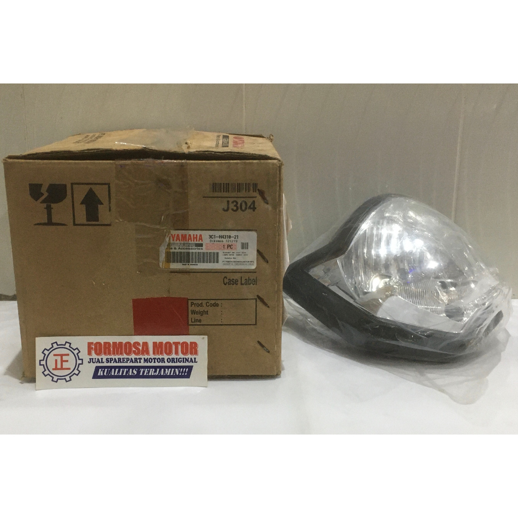REFLEKTOR LAMPU DEPAN HEAD LAMP VIXION 2010-2012 KODE 3C1-H4310-21 YAMAHA ORIGINAL