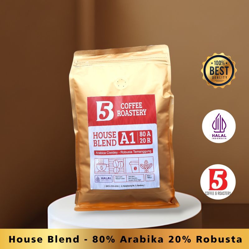 

Kopi House Blend 80% Arabika 20% Robusta - Medium To Dark Roast