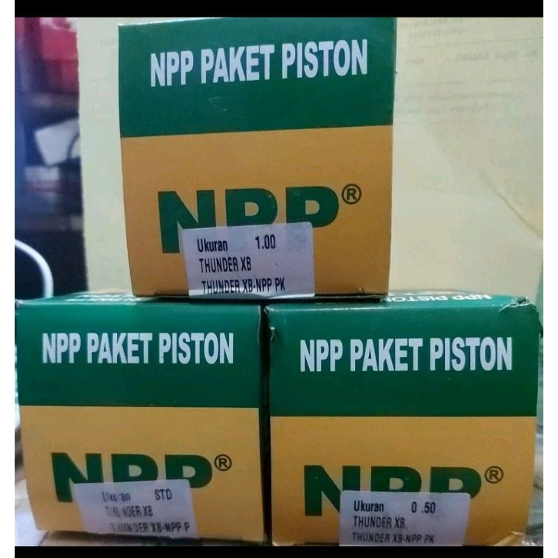 Piston Kit Thunder XB Rubahan Mio 58 MM NPP Ov STD/0,50/1,00