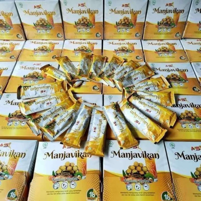 

MANJAVIKAN BY MSI ORIGINAL 100% JAMU KEWANITAAN , JAMU RASA JUS SUSU JERUK