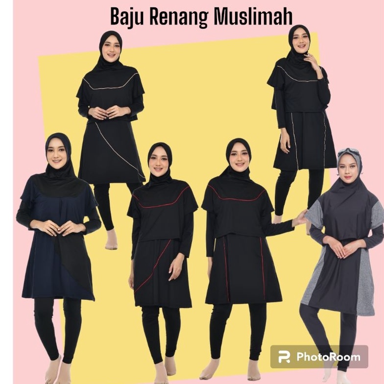 Baju Renang Muslimah Dewasa jumbo Baju Renang jumbo syari baju renang perempuan baju renang wanita big size renang hijab bolero