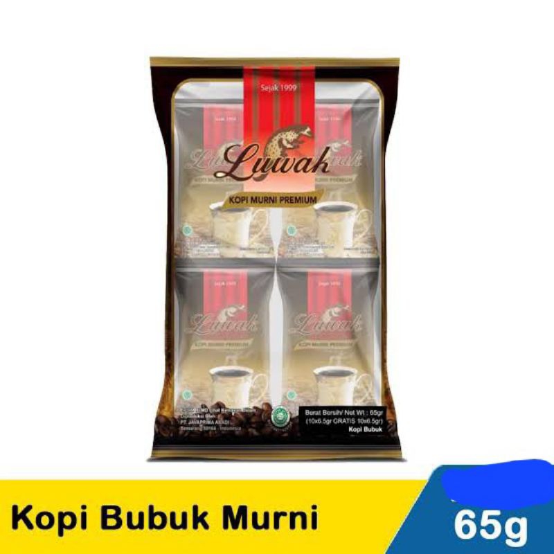 

LUWAK KOPI MURNI 10X6.5G