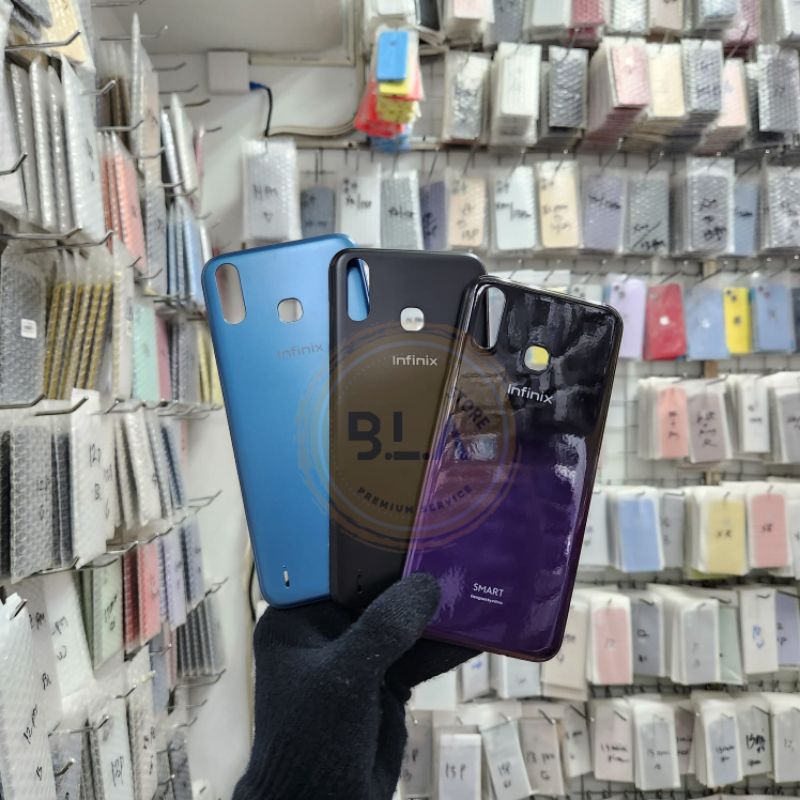 BACKDOOR BACKCOVER TUTUP BELAKANG BATERAI CASING INFINIX SMART 4 4c X653 X653C