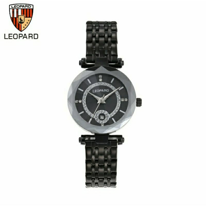 jam tangan wanita rantai kaca blimbing jam tangan leopard rantai stainless