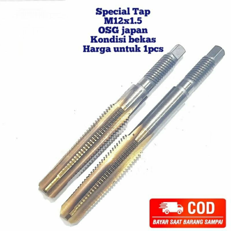 special tap m12x1.5 hss OSG japan untuk baut 17 otomotif kasar sedang
