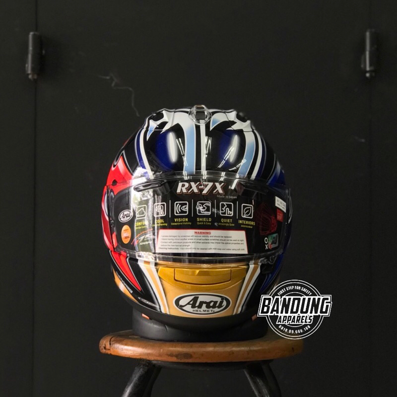 Arai RX7X Nakano Shuriken Gold Rx7x Nakano Limited Edition