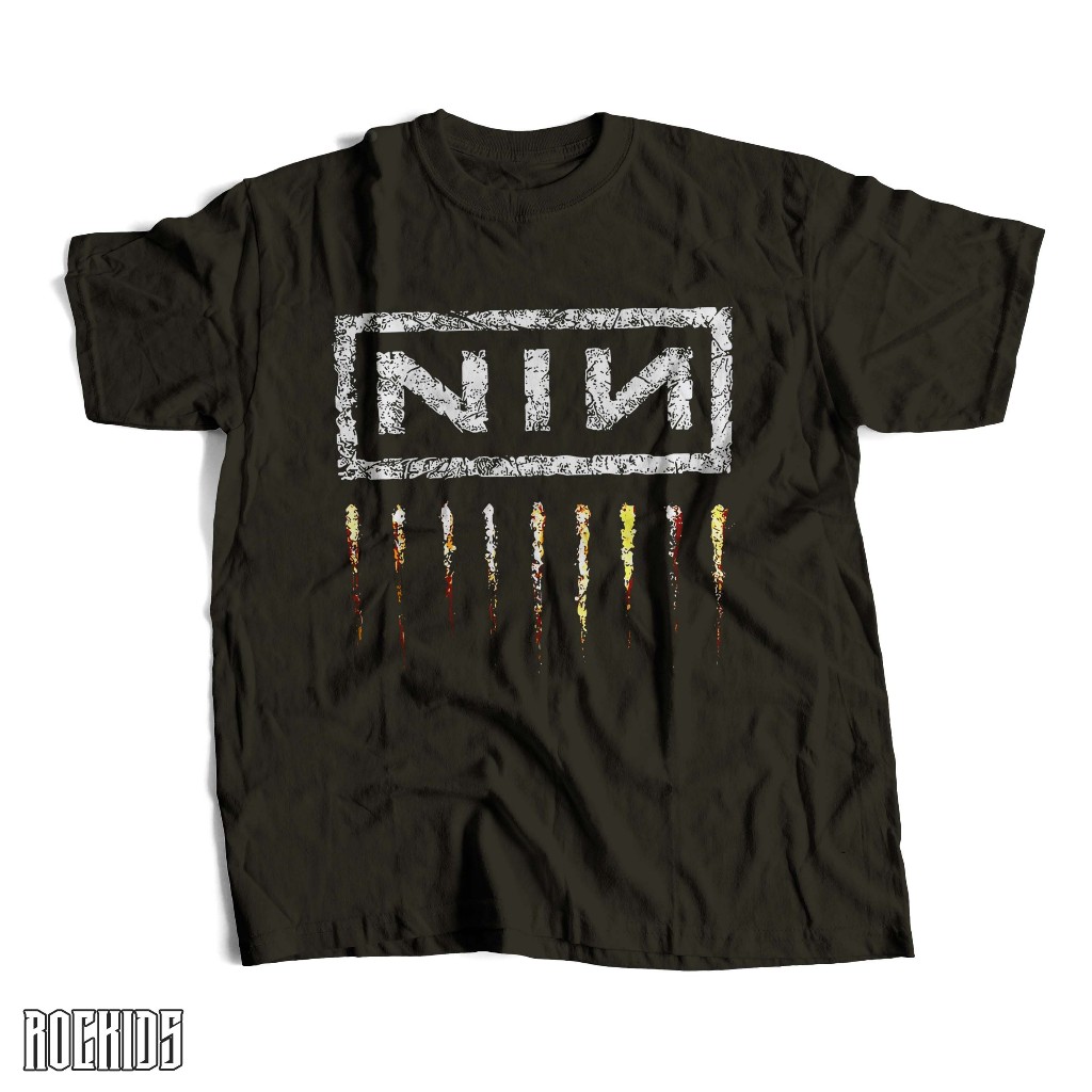 ROCKIDS - NIN - TSHIRT - TEES - KAOS BAND NINE INCH NAILS - KAOS NINE INCH NAILS - NINE INCH NAILS K