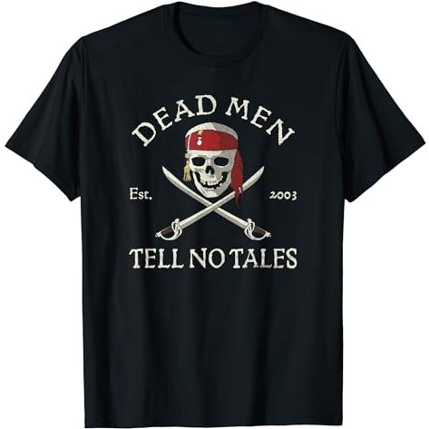 BAJU KAOS Disney Pirates of the Caribbean Dead Men Tell No Tales T-Shirt