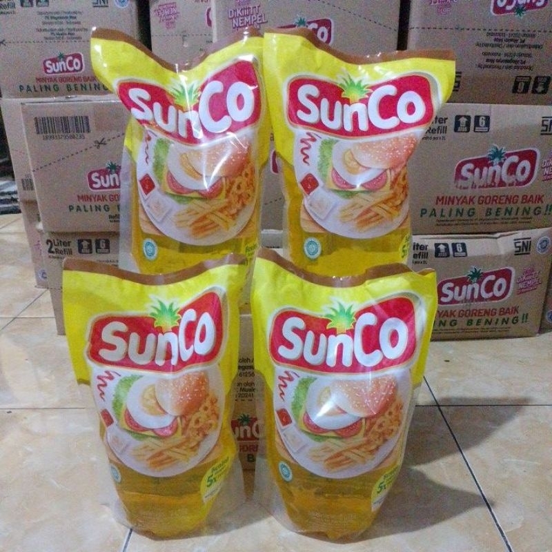 

(JATIM) MINYAK GORENG SUNCO 2L x 4 pouch