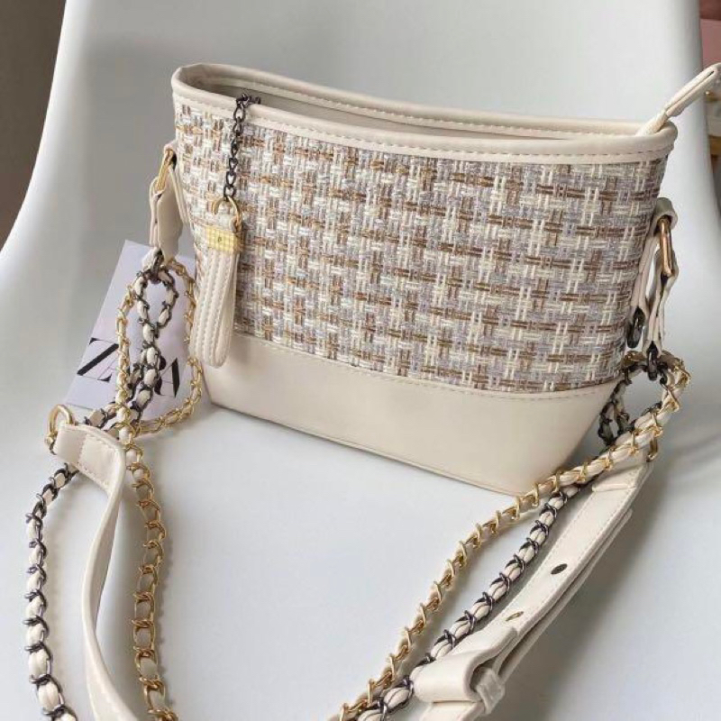 SLING BAG TWEED ZARA ORI