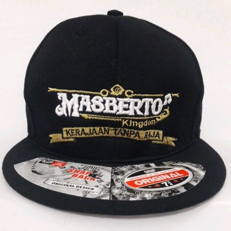 TOPI MASBERTO TULISAN BAWAH PEDANG FULL BORDIR ORIGINAL PREMIUM