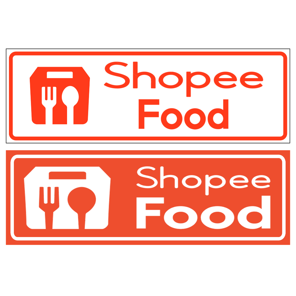 

STIKER SIGN shopeefood uk 8x24 cm