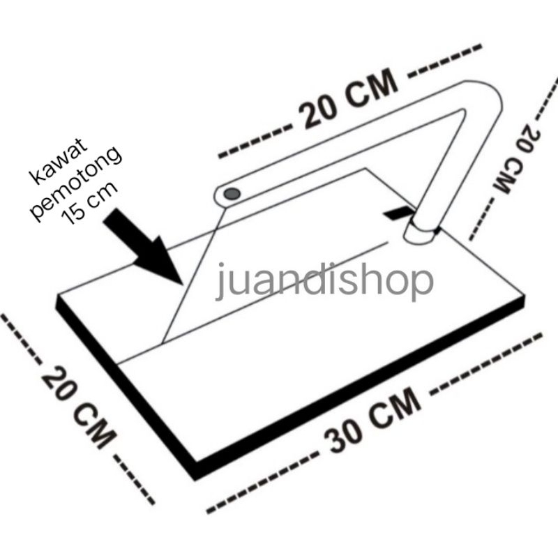 

RB Styrofoam Cutter/ Alat Potong Styrofoam Bentuk Meja Ukuran 20x30 Cm. Praktis dan Berkualitas