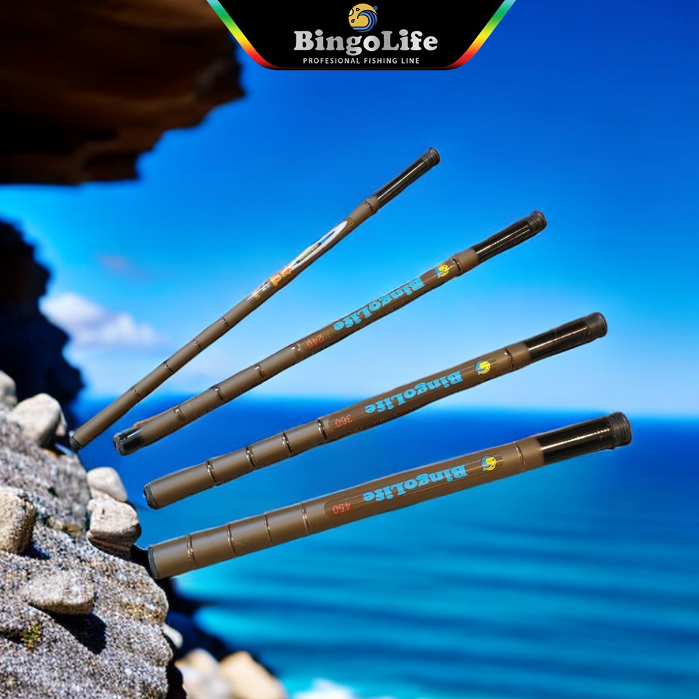 BingoLife Joran Pancing Joran Tegek Pancing Kuat Pendek 40cm Carbon Tegek 450 360 240 180 Fishing Ro