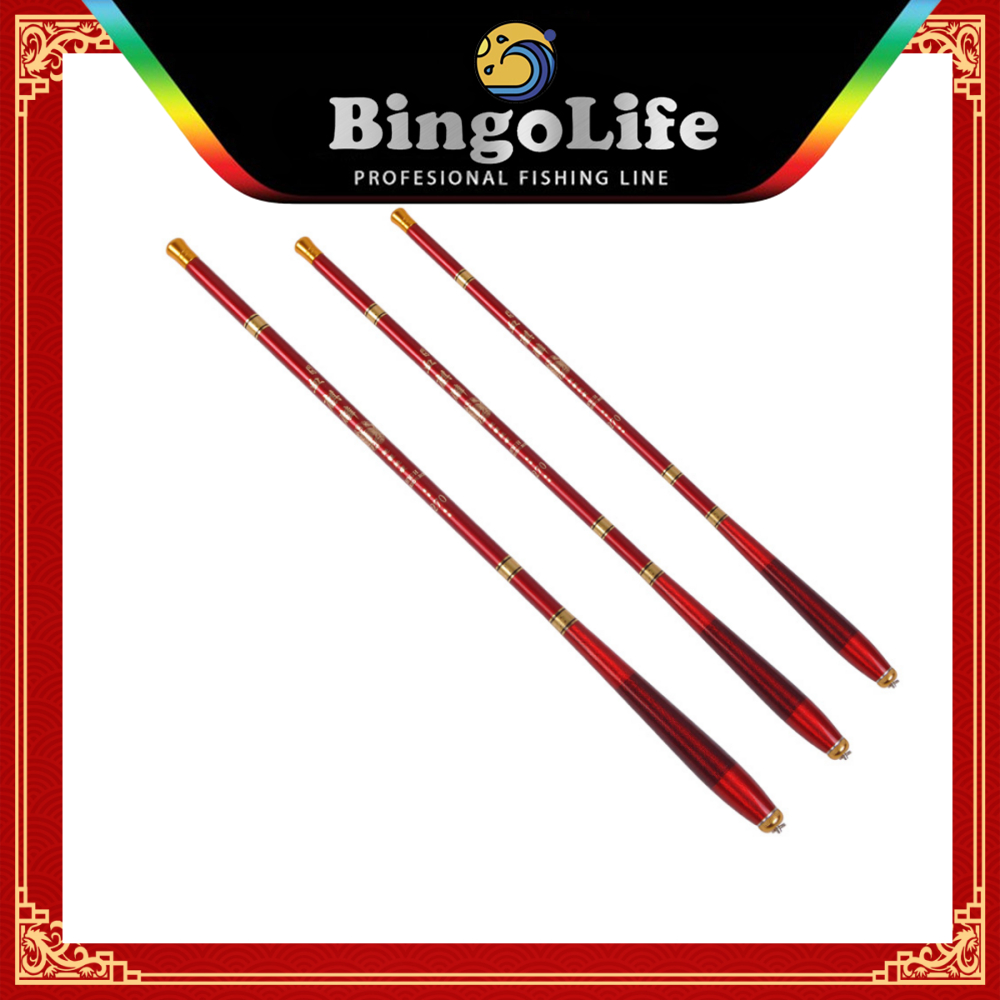 BingoLife Joran Pancing Carbon Panjang Max 5m Joran Tegek Fiber Kuat Pendek 44cm Tegek 540 450 360 2
