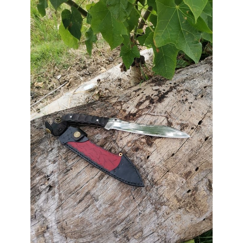 Bushcraft Knives Pisau Outdoor Multifungsi bahan Sup9 Pb 19 cm Tebal 4 mm