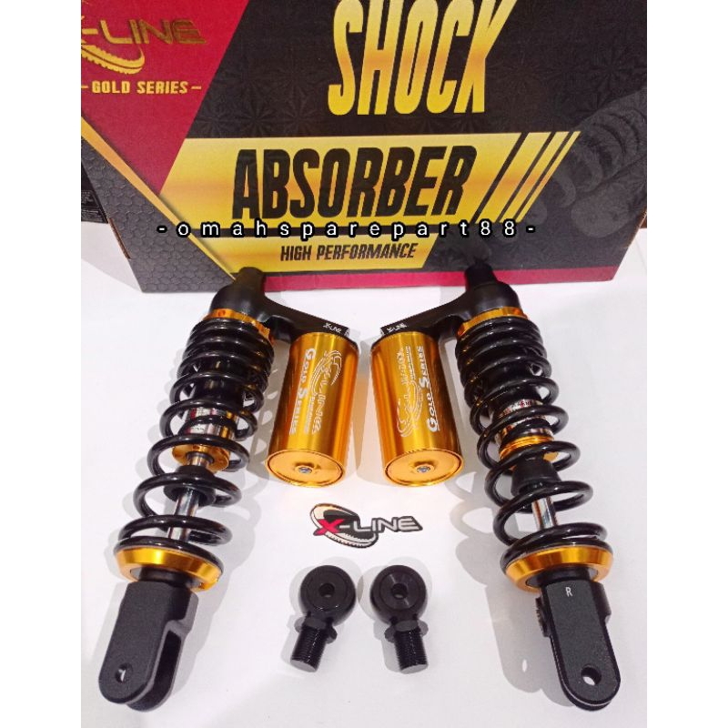 shock aerox tabung atas 305mm hitam xline gold series