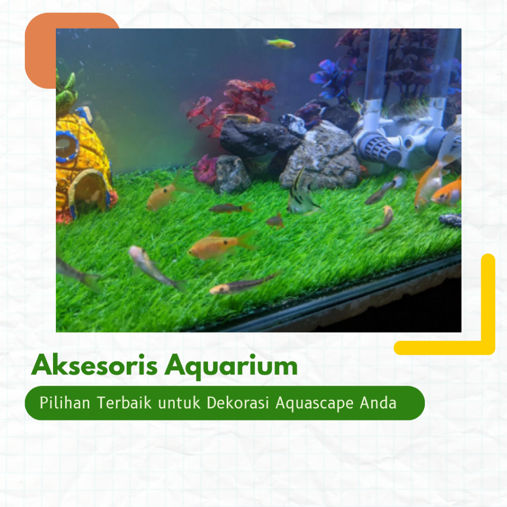Rumput Sintetis Aquarium 100x40 cm Untuk Aksesories Aquarium