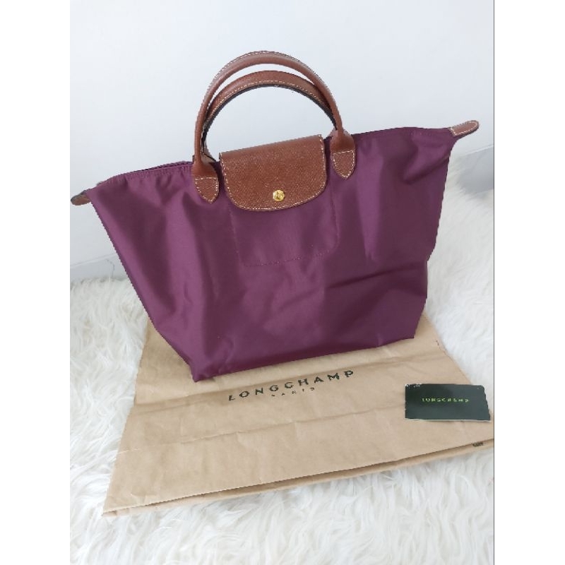 Preloved Longchamp Le Pliage Medium Plum