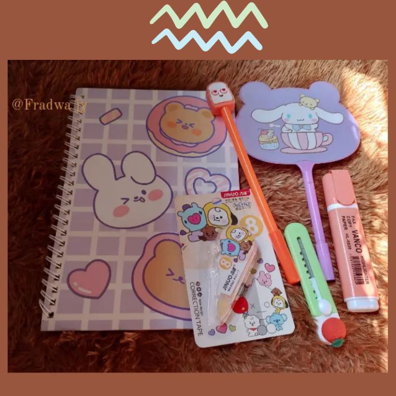 

Notebook pen cutter stabilo paket 3