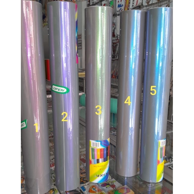 SKOTLET WRAPING MOTOR STIKER WARNA LEMBAYUNG DEREK