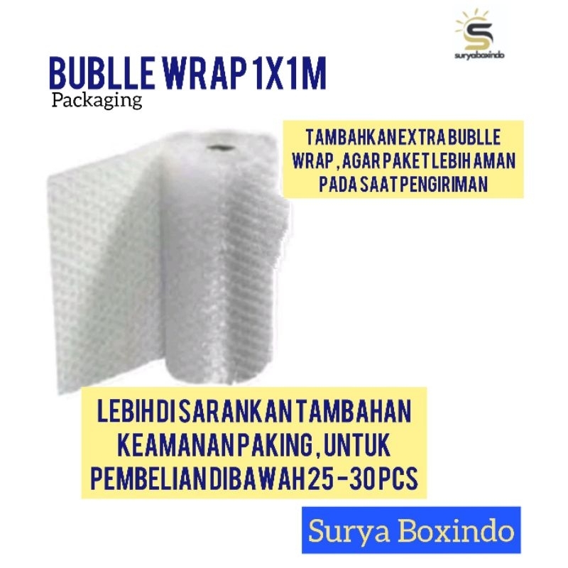 

Bubble wrap Tambahan Paking ukuran 1x1M