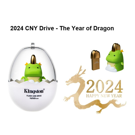 Limited Edition Year Dragon Flashdisk USB 3.2 128GB Hijau DTCNY24 Kingston